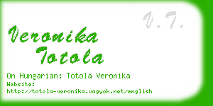 veronika totola business card